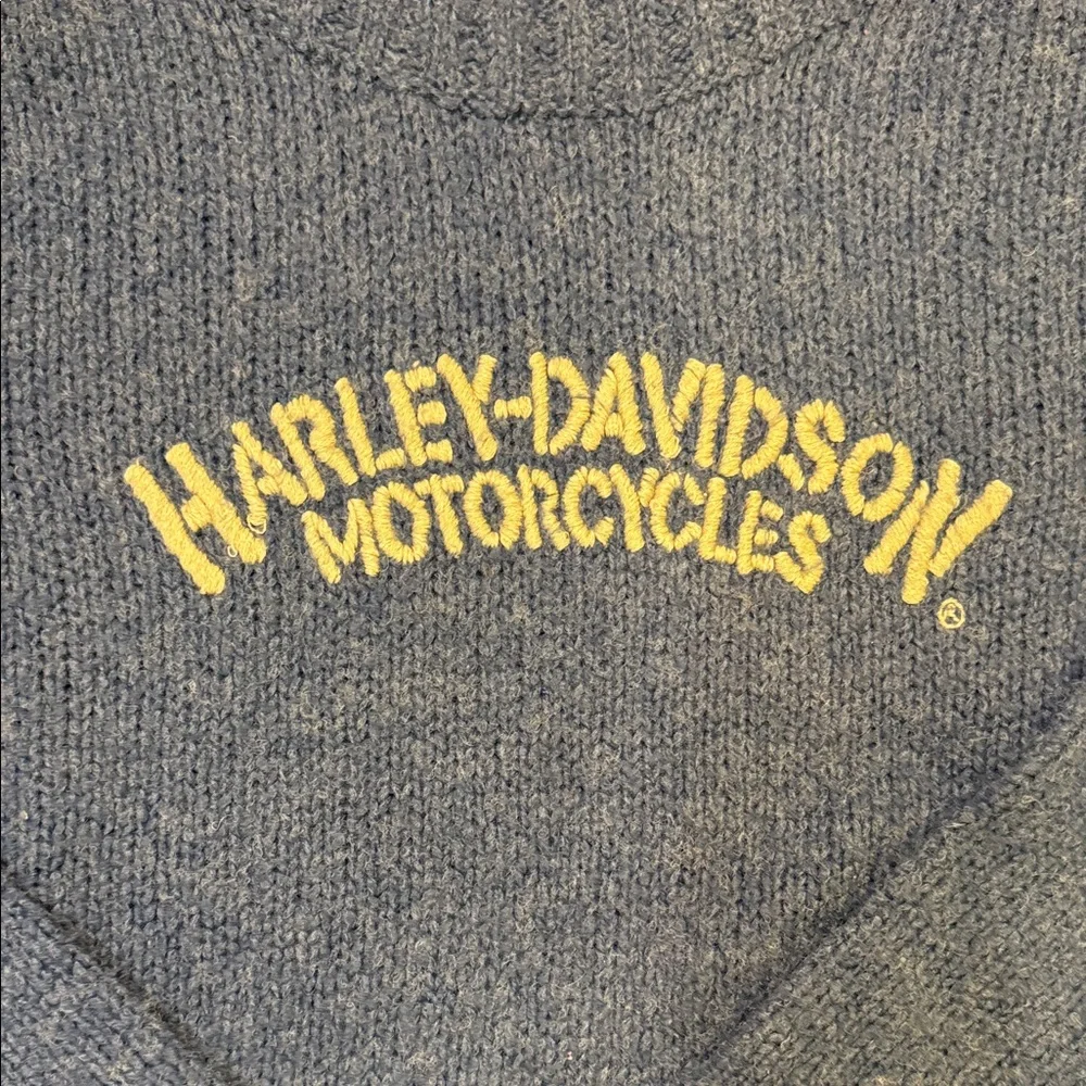 Harley-Davidson Women's Dark Blue Turtleneck Sweater Sz XL - Picture 2 of 5